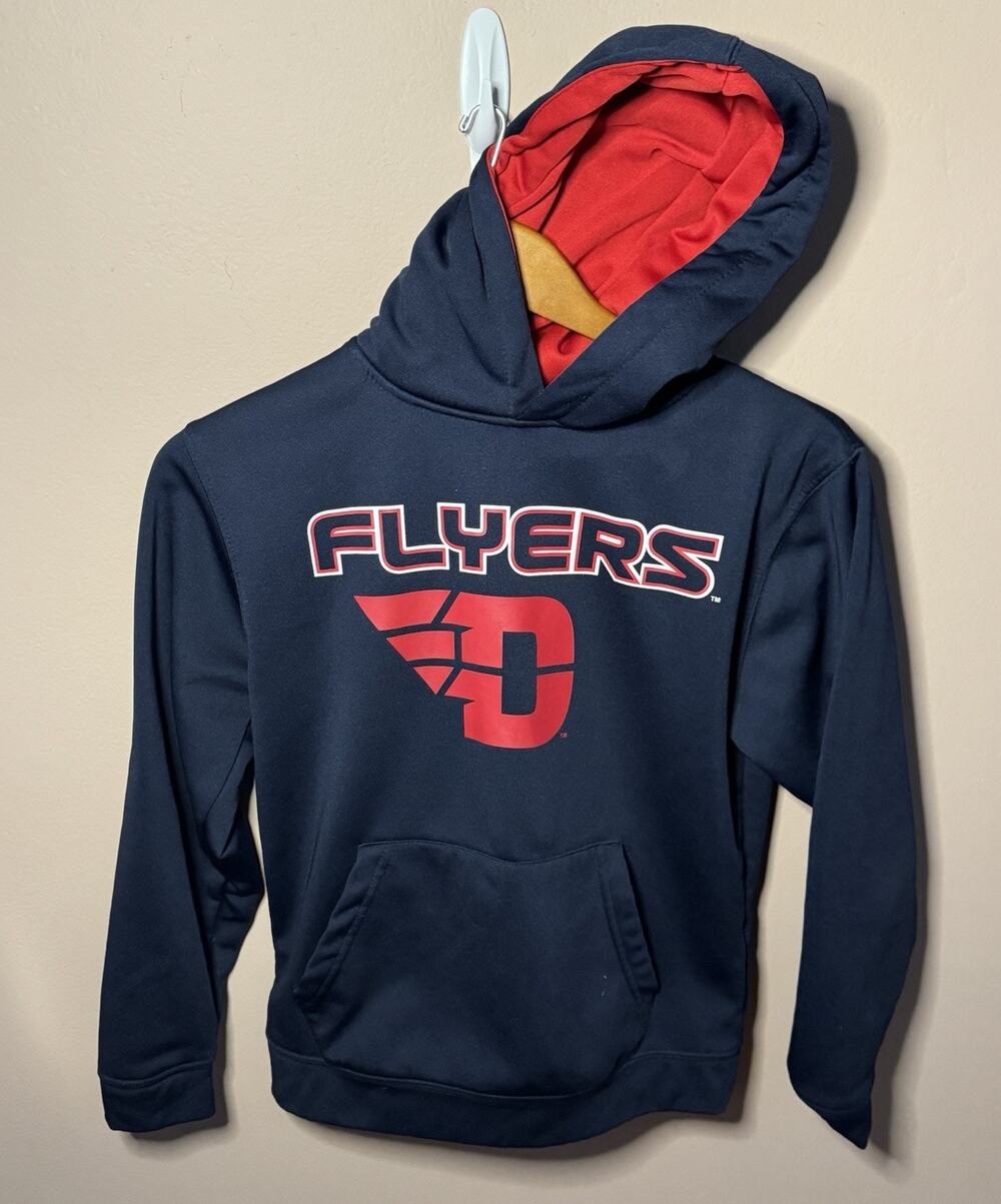 Colosseum Navy Dayton Flyers Youth Pullover Hoodie Small (8/10)